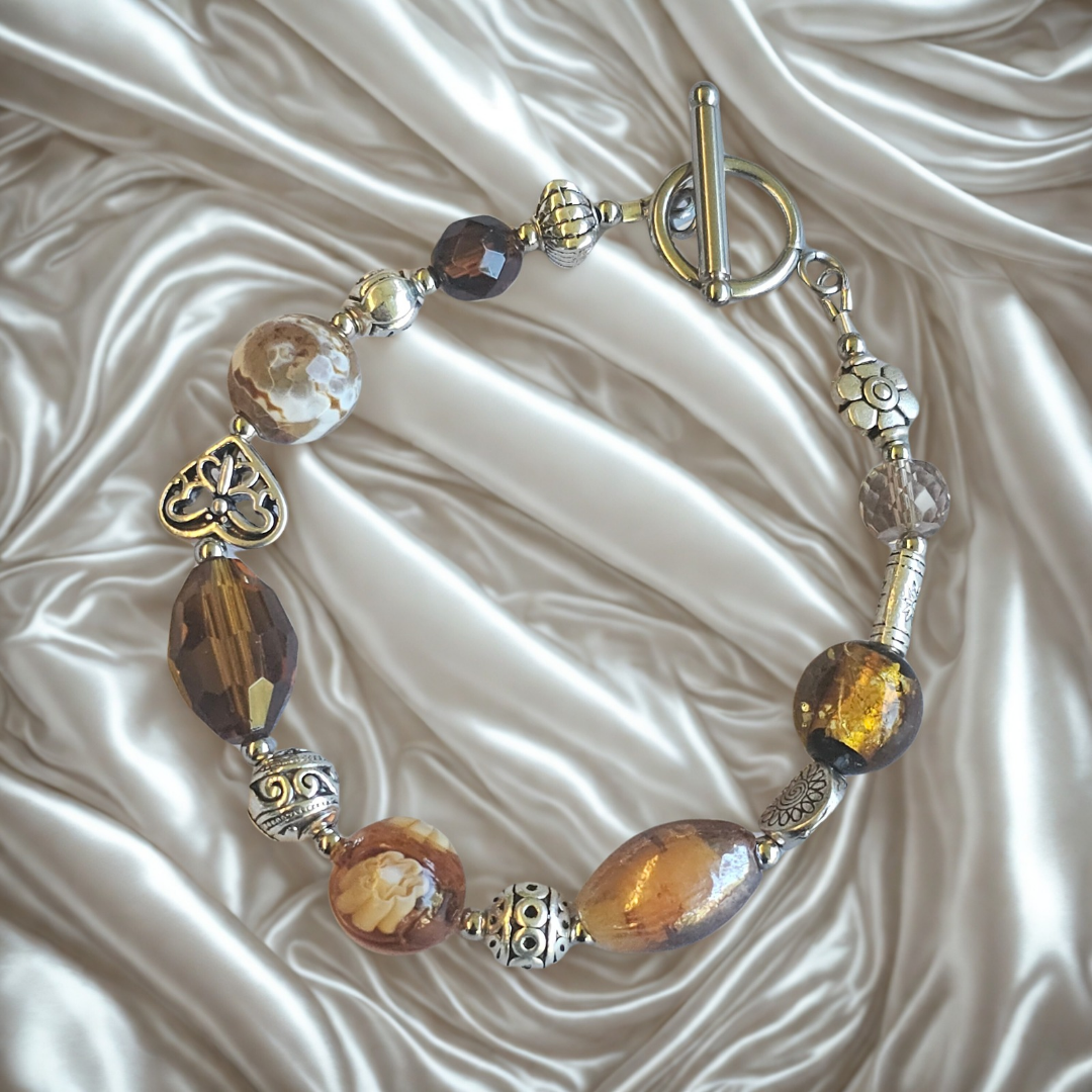 Brown Tone Bracelet 20.5cm