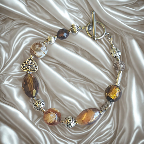 Brown Tone Bracelet 20.5cm