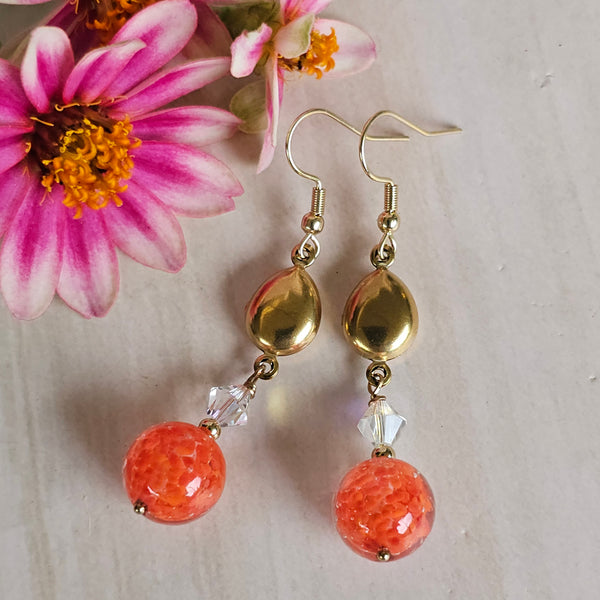 Murano Glass Gold Dangles