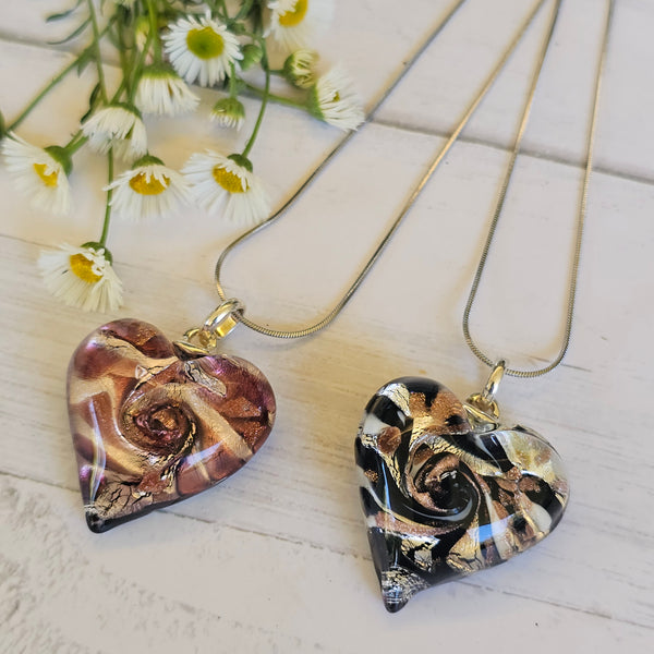 Murano Glass Heart Pendant