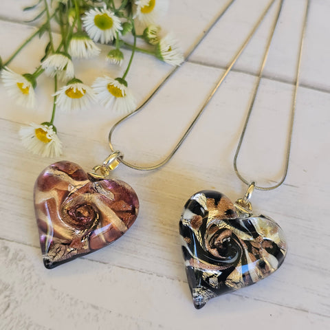 Murano Glass Heart Pendant