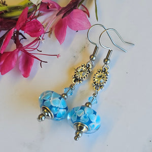 Lampwork Rondelle Earrings