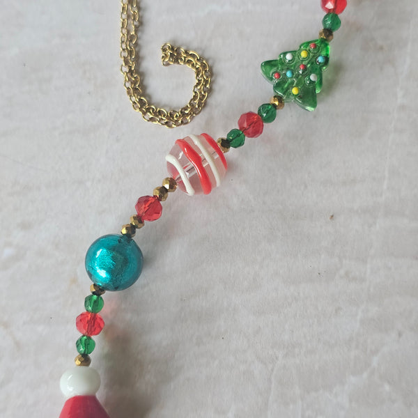 Christmas Necklace in Gold