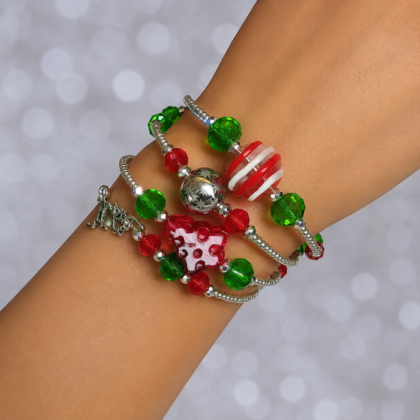 Christmas Wraparound Bracelet