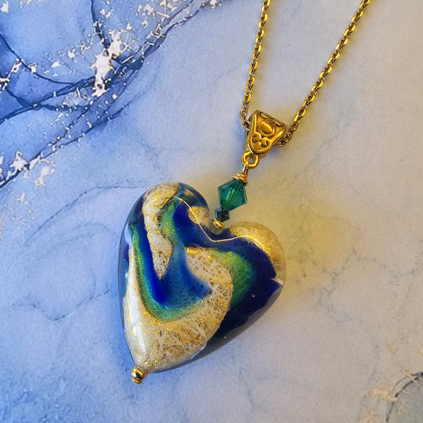 Murano Glass Heart Pendant