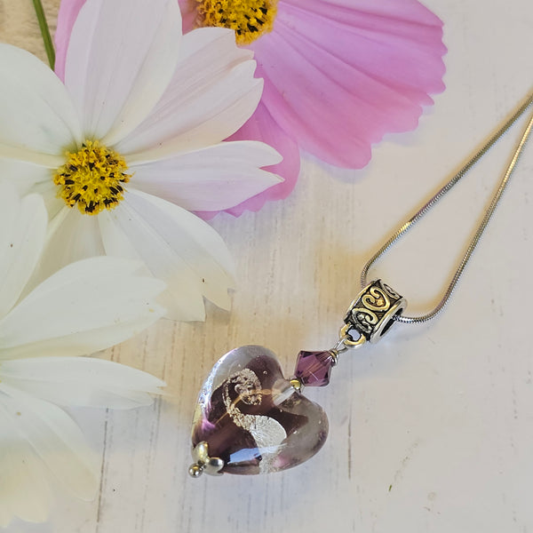 Glass Heart Pendant