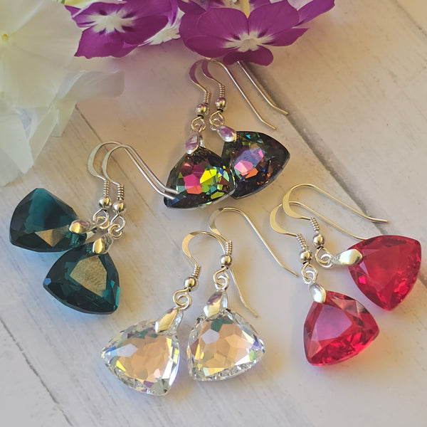 Crystal Trilliant Cut Earrings