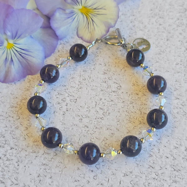 Amethyst Beaded Bracelet