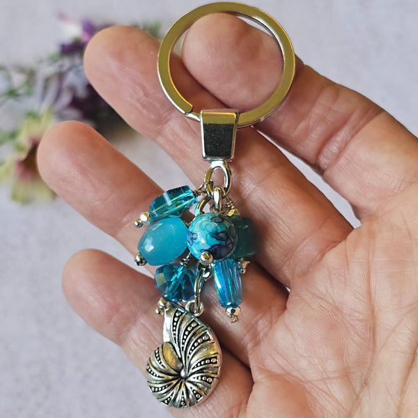 Keyring Aqua Blue