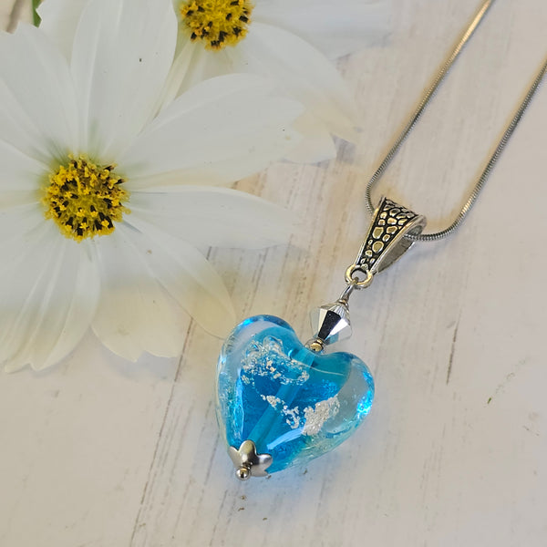 Glass Heart Pendant