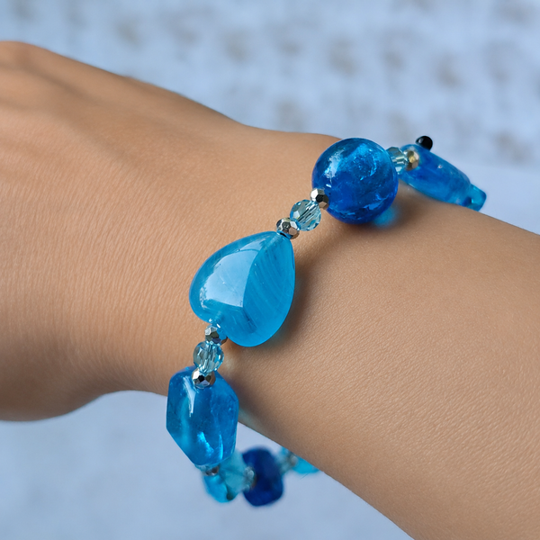 Aqua Blue Bracelet 21.5cm
