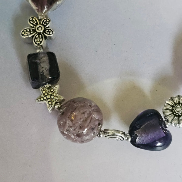 Long Amethyst/Purple Necklace