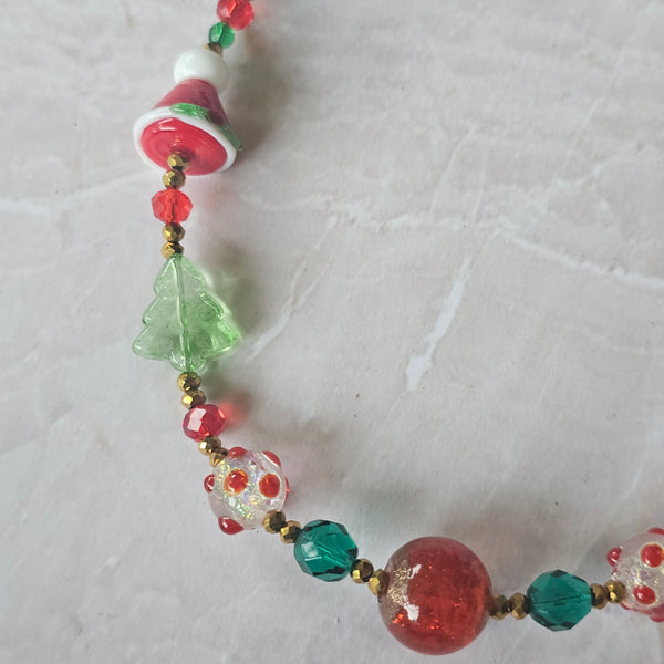 Christmas Necklace in Gold