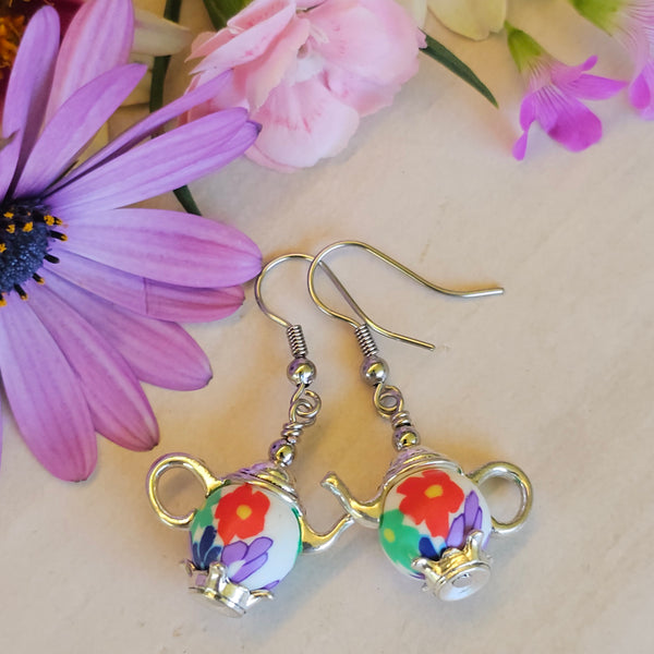 Quaint Teapot Earrings