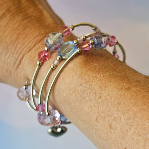 Lampwork Wraparound Bracelet