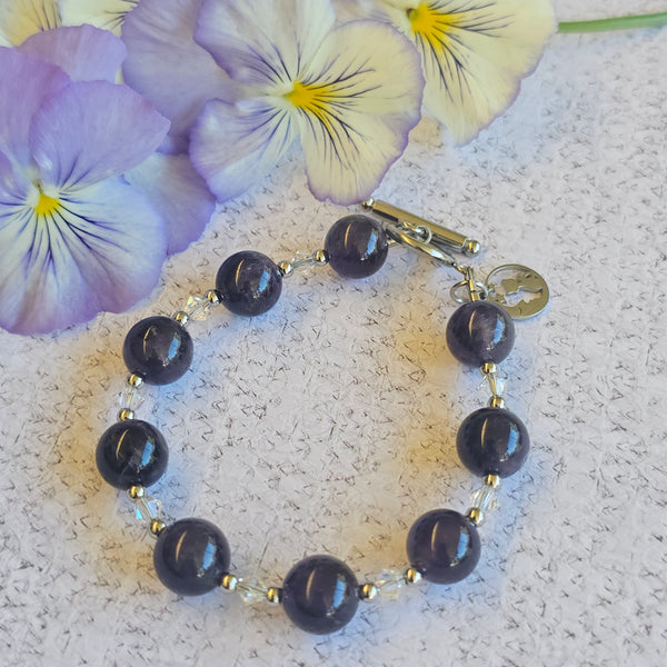 Amethyst Beaded Bracelet