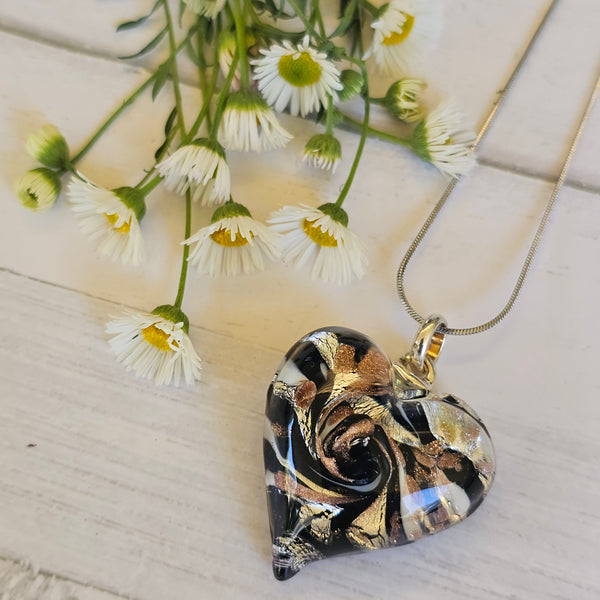 Murano Glass Heart Pendant
