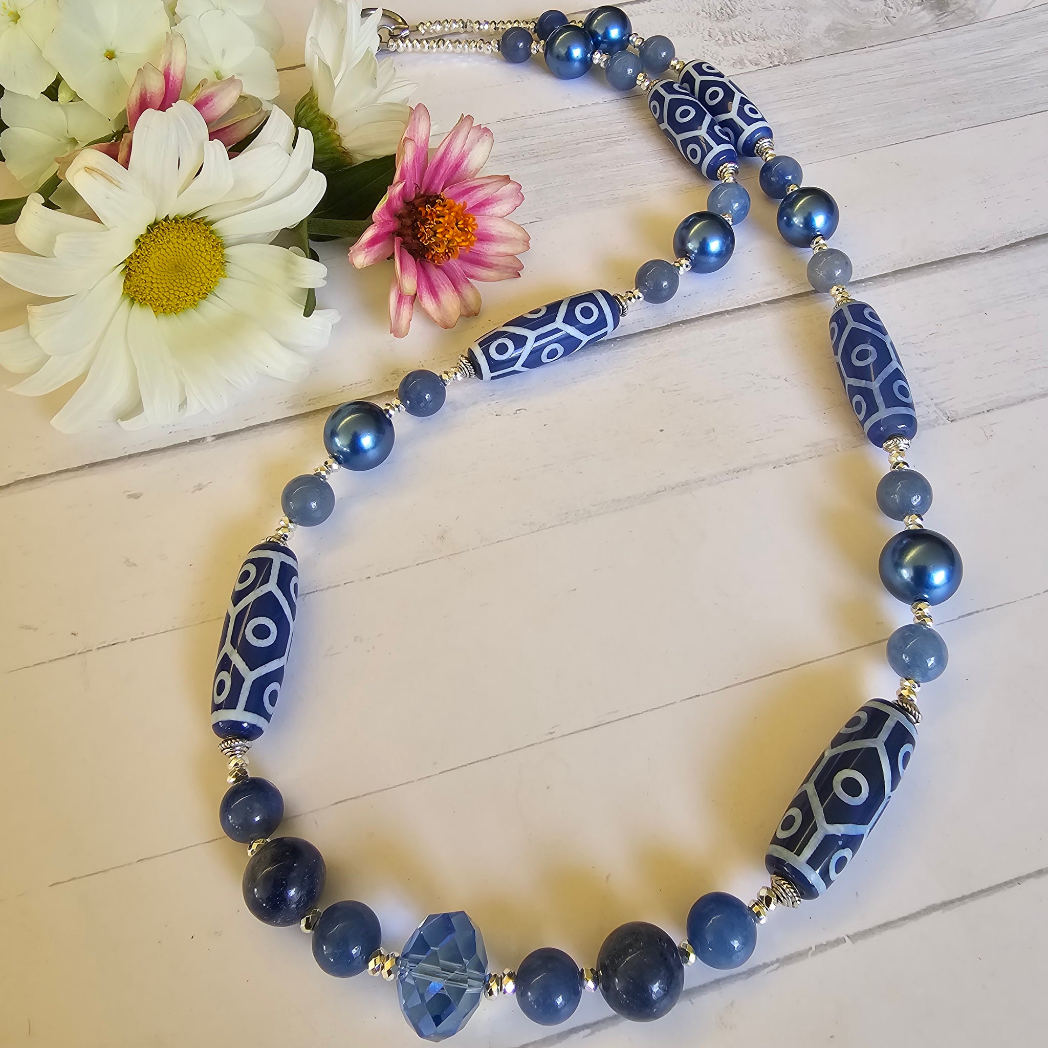 Light Denim Blue Necklace