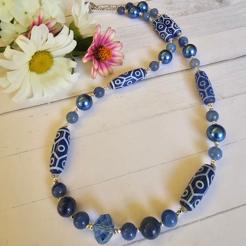 Light Denim Blue Necklace