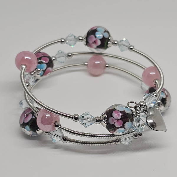 Lampwork Wraparound Bracelet