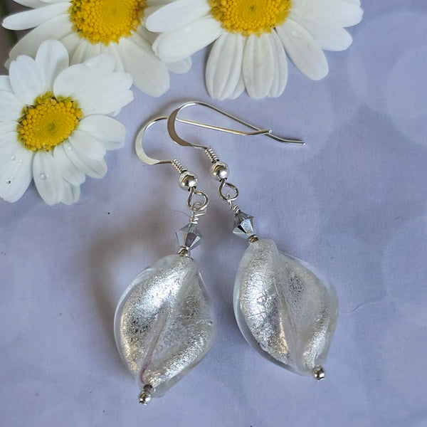 Murano Glass Twist Earrings