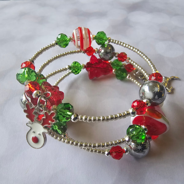 Christmas Wraparound Bracelet