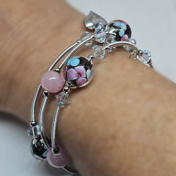 Lampwork Wraparound Bracelet