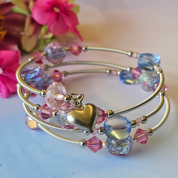 Lampwork Wraparound Bracelet