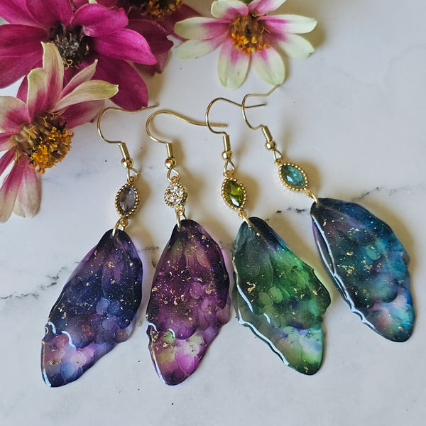 Butterfly Wing Dangle Earrings