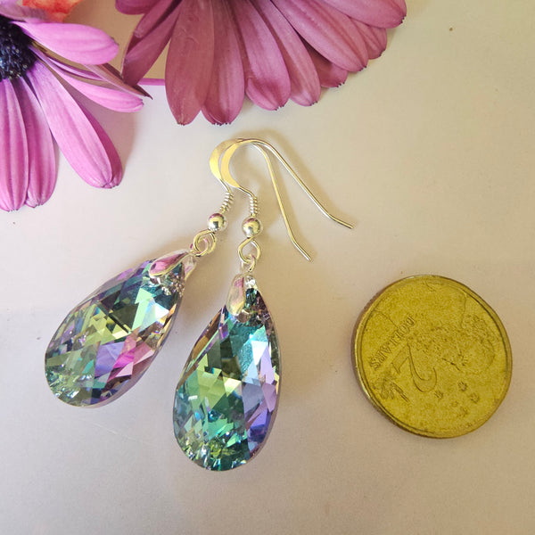 Swarovski Crystal Pear Drop Earrings