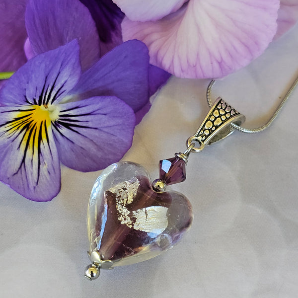 Glass Heart Pendant