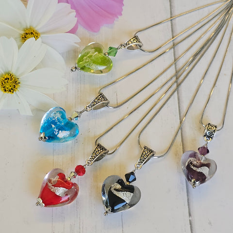 Glass Heart Pendant