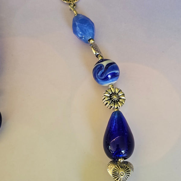 Long Deep Blue Necklace