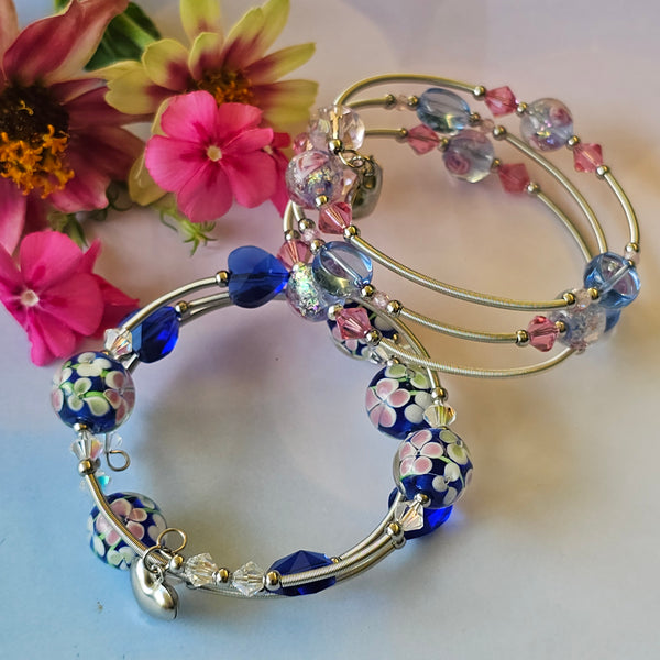 Lampwork Wraparound Bracelet