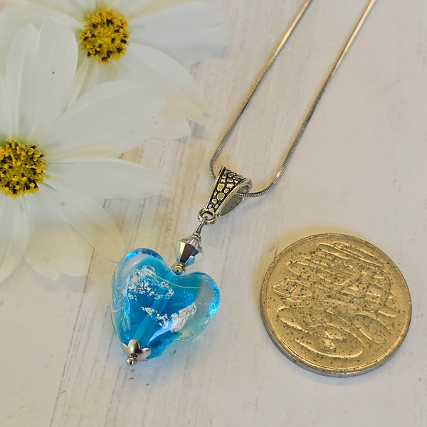 Glass Heart Pendant