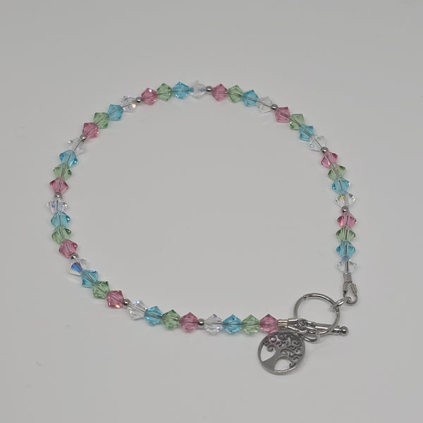 Dainty Multicolour Crystal Bracelet