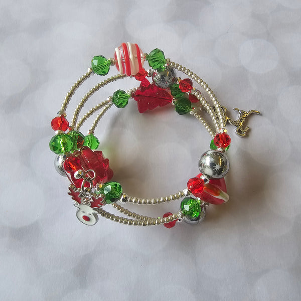 Christmas Wraparound Bracelet