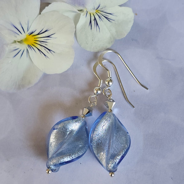 Murano Glass Twist Earrings