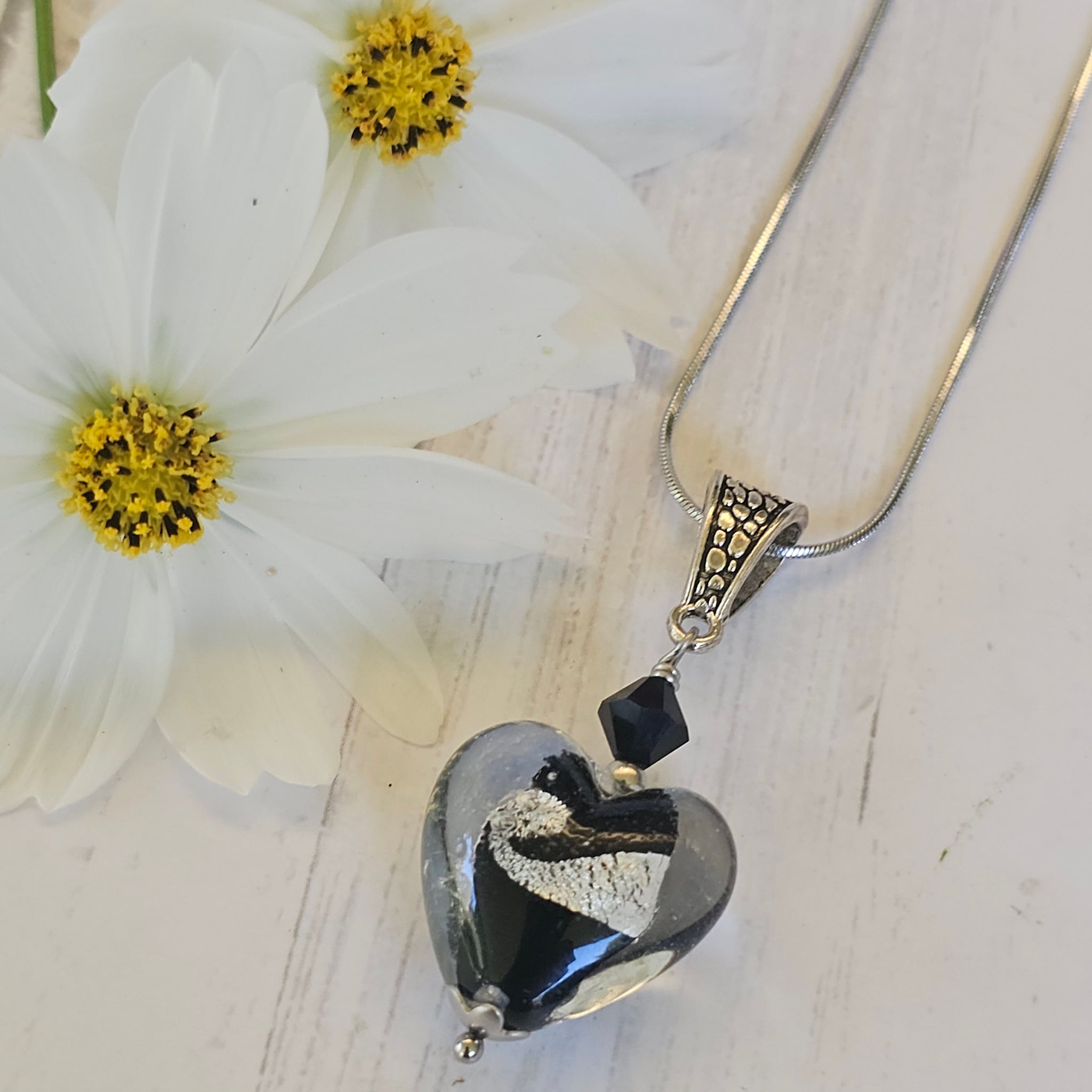 Glass Heart Pendant