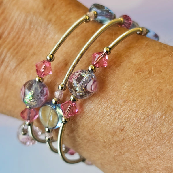 Lampwork Wraparound Bracelet