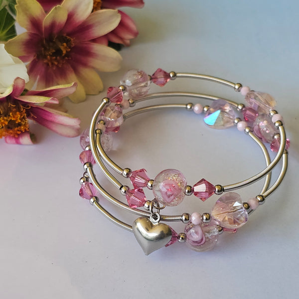 Lampwork Wraparound Bracelet