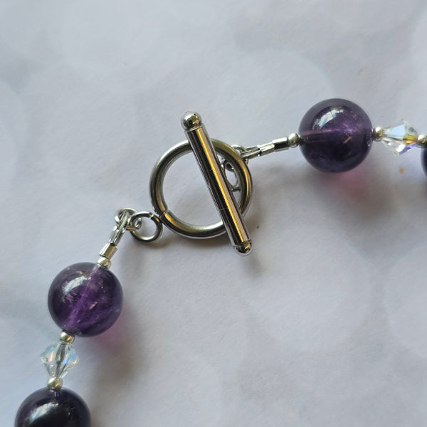 Amethyst Dragonfly Necklace
