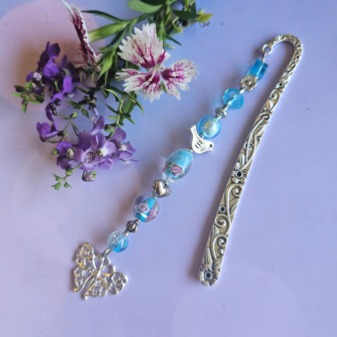 Pale Aqua with Butterfly