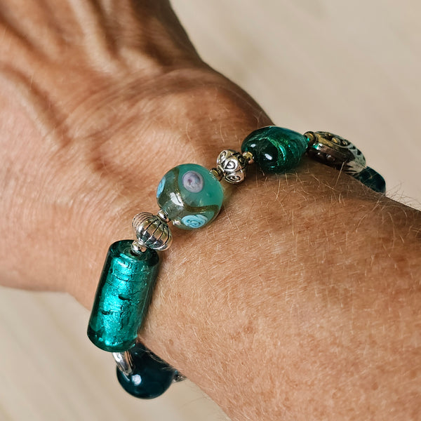 Teal Green Bracelet 19.5cm