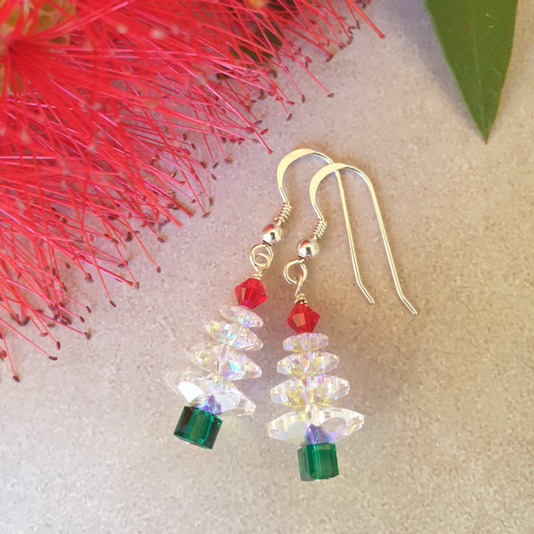 Swarovski Crystal Christmas Trees -  Silver